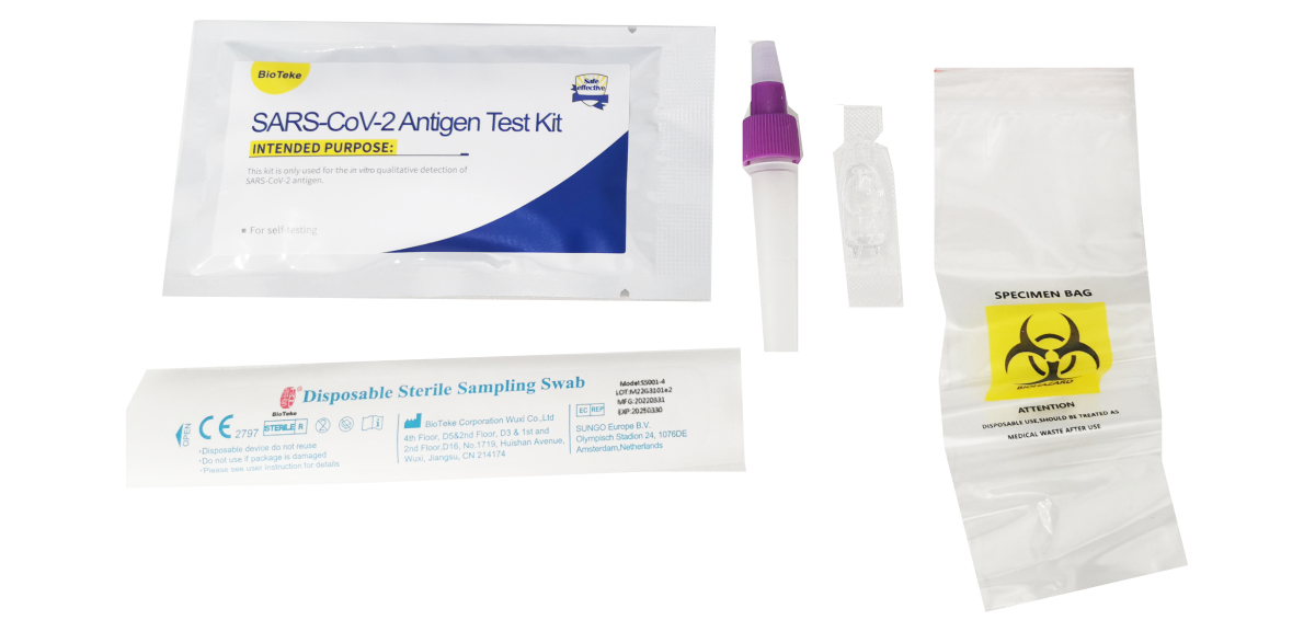 Bioteke 1 Pack - COVID-19 Antigen Rapid Tests Lay Tests Self Test - VPE 700